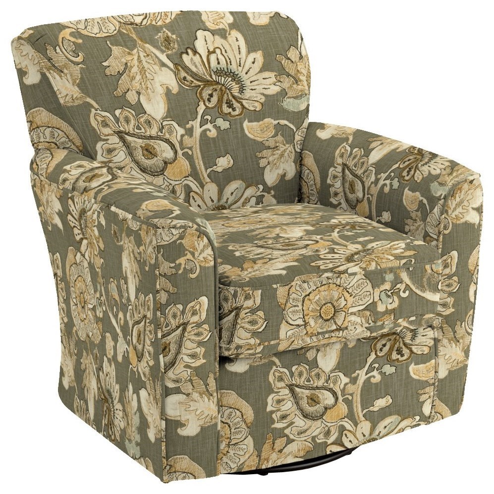 Best Home Furnishings Kaylee 2887 27223 Kaylee Swivel Barrel Arm Chair